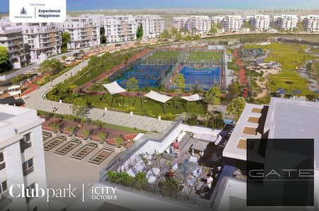 Apartment for sale at a special price, finished to an ultra-super-lux standard, in Mountain Way City October Club Park compound.