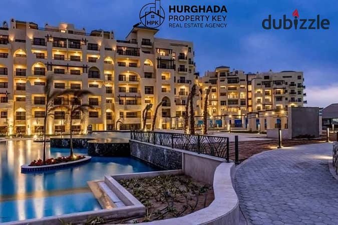 Best Value | وحدة 75 متر في الداو بروميناد بالغردقة و بسعر تنافسي-جاهزة  للسكن