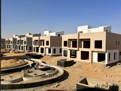 Corner townhouse for sale at the price of an apartment 278 sqm with immediate delivery and a 151 sqm private garden in Rosail Compound, Mostakbal City