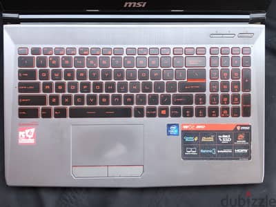 لابتوب MSI GV62 8RD - Core i5-8h.  - GTX1050Ti 4gb