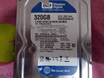 هاردديسك WD 320GB SATA قابل
