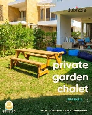 Ground floor chalet for rent in Seashell - North coast