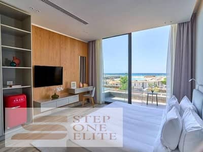 اقل سعر واقرب استلام شاليه للبيع 95 م sea view فى مارسيليا بيتش 5 الساحل الشمالى