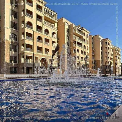 Apartment for sale in installments, fully finished, with a private garden, in a very distinguished location in a compound in New Cairo, Dar Misr