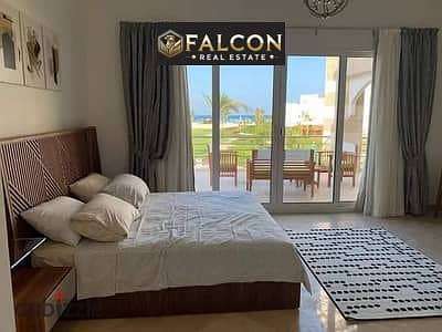Chalet for sale (3 rooms), finished directly on the sea, with a cash discount for a limited time in Ain Sokhna