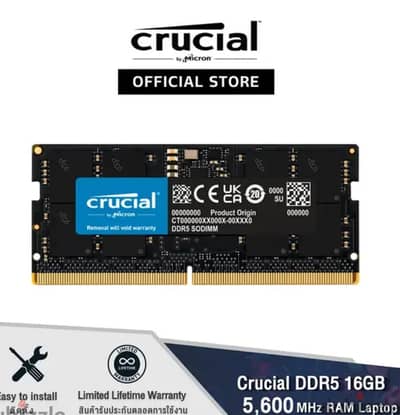 Crucial 16gb ddr5 5600 sodimm