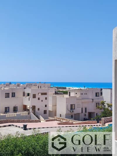 150 sqm 3-bedroom chalet with direct sea view in Rimas Village, North Coast  Fully finished – fully furnished with appliances, air conditioning, and k