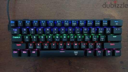 كيبورد T-Dagger ميكانيكال ريد سويتش 60% wired