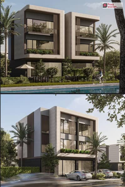 A fully finished corner townhouse for sale in Al Mostaqbal, 165 sqm, at a special price in the Sence Tatweer Misr compound, with the nearest handover