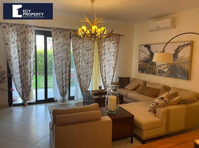 Chalet with garden Direct on Lagoon For Sale in Marassi North Coast Fully Furnished