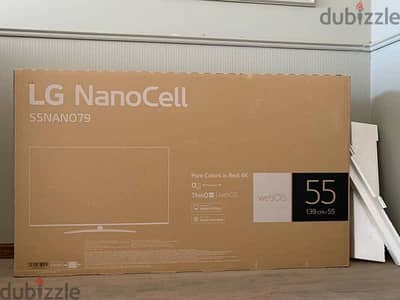 شاشة lg 55 بوصه جديده بالكرتونه