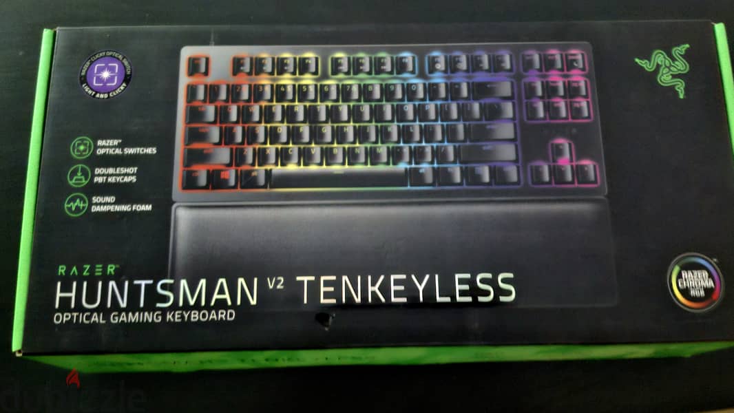 Razer Huntsman V2 TKL كيبورد ريزر بالضمان والكرتونة 2