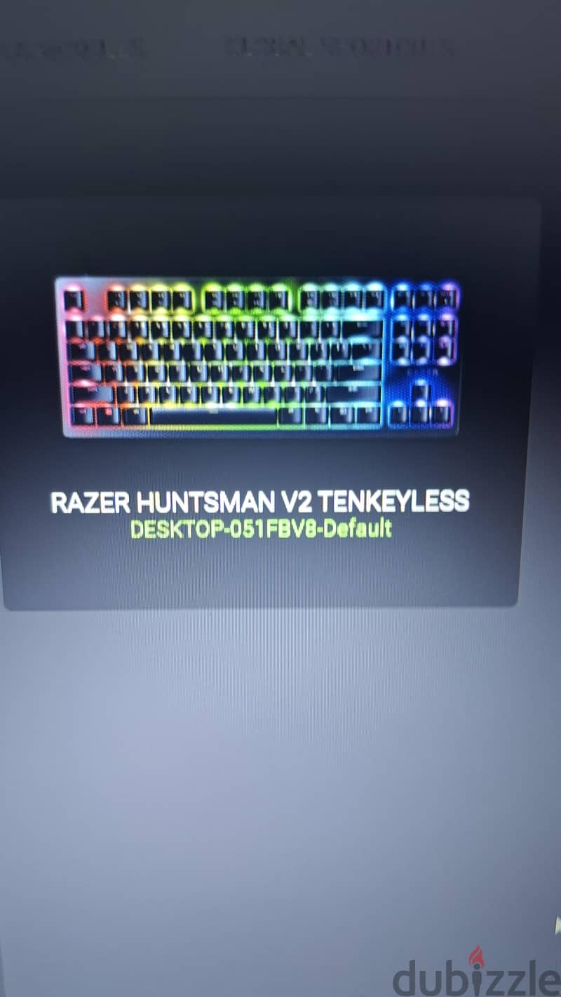 Razer Huntsman V2 TKL كيبورد ريزر بالضمان والكرتونة 4