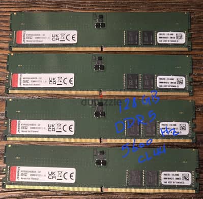Kingston Ram DDR5 128 GB 5600 Hz new