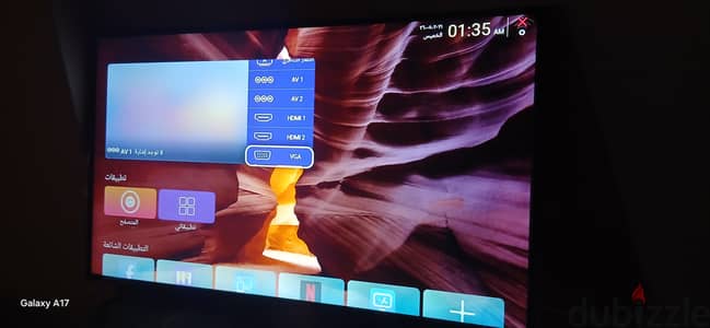 tv smart android 43 بحاله شبه الجديد