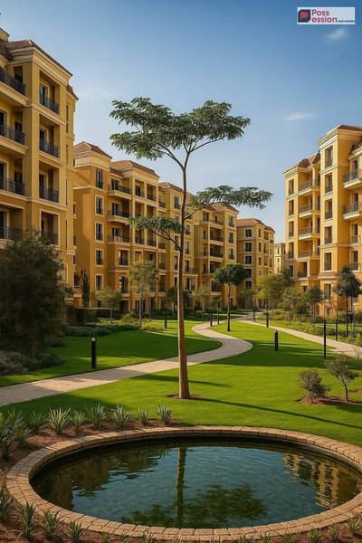 Apartment for Sale in Sarai New Cairo** Open view on villas & landscape, **half-price**. Prime location next to Madinaty, minutes from new cairo ,auc