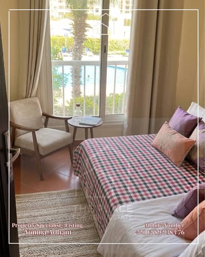 استوديو للبيع في جولف بورتو مارينا  48 متر | تراس بإطلالة مباشرة على حمام السباحة golf porto marina - north coast