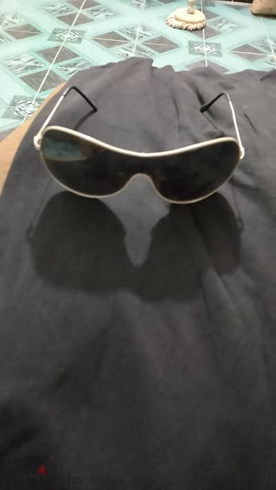 نضارة شمس رجالي موديل Aviator/طيار* بإطار معدني أبيض 