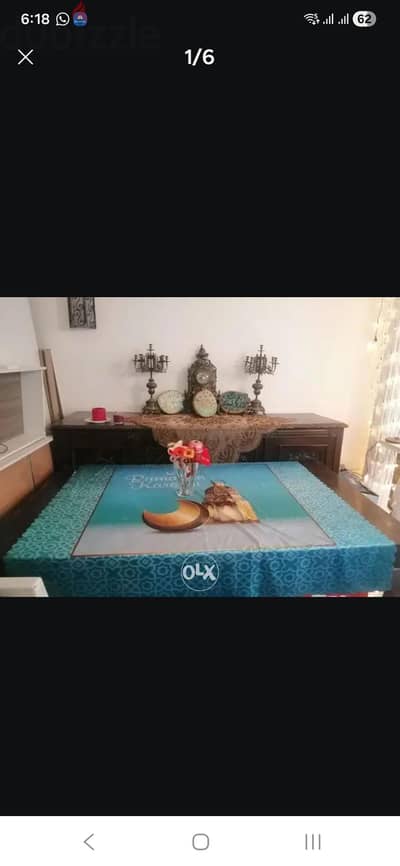 سفره خشب زان حفر انتيك