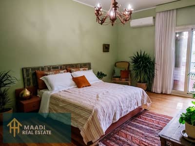 Furnished apartment for rent in Sarayat El Maadi, rent $1900 .
