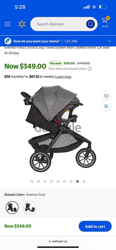 Evenflo stroller and carseat