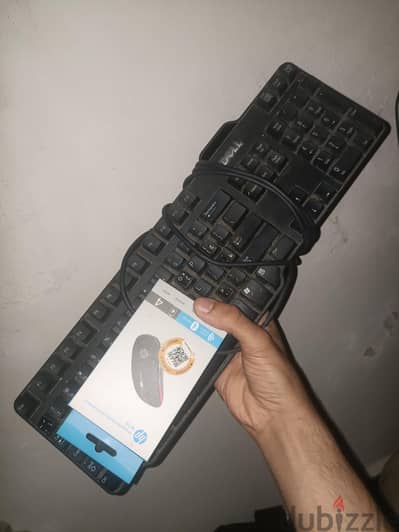 كيبورد Dell original وماوس Hp لاسلكي 2x1