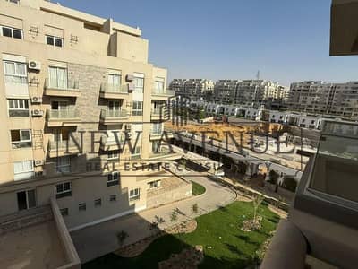 Under market price Semi finished bahary Apt Landscape and club side view in Mountain view Icity Phase Club Park New Cairo developed by Mountain View