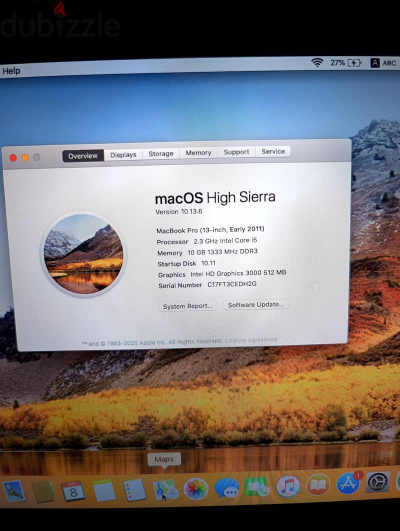 MacBook pro 2011 2
