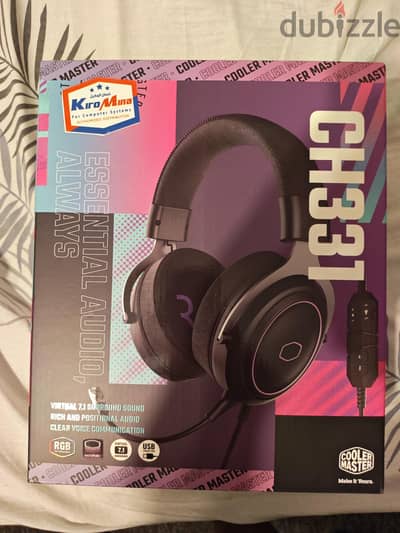 سماعة جيمنج cooler master ch331 جديدة متبرشمة