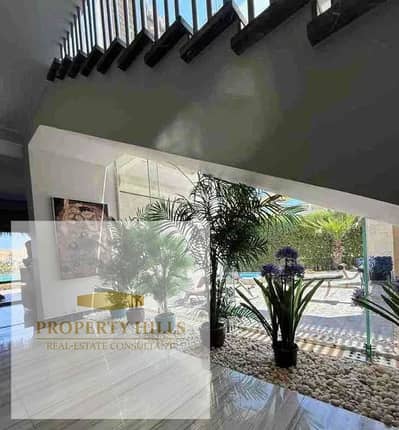 At a low price for a limited time, fully finished villa with a direct sea view in the most upscale, distinguished, and highest top villages of the coast, Sidi Heneish near the El-Magzah Bay, Hacienda Heneish with installments