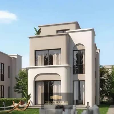 Independent villa fully finished with a private swimming pool in the view of the city of Egypt at a price not found in the market