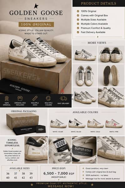Golden Goose Sneakers – 100% Original