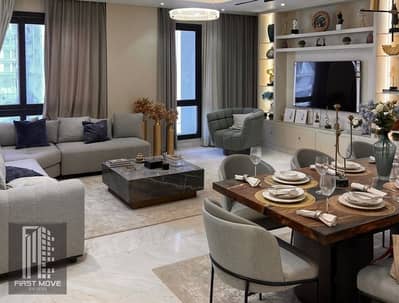 Next to the American University, a fully finished apartment with AC'S ready for immediate occupancy in the Fifth Settlement