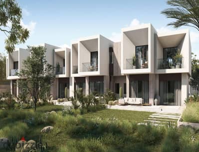 تاون هاوس 3 أدوار بفيو بنورامي علي للاند سكيب بالشيخ زايد في SOLANA WEST بجوار سوديك