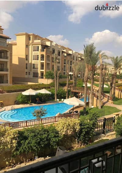 Immediate delivery apartment on the ground floor in Garden compound Stone Residence, New Cairo, Fifth Settlement