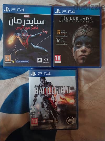 Hellblade & Spiderman & Battlefield