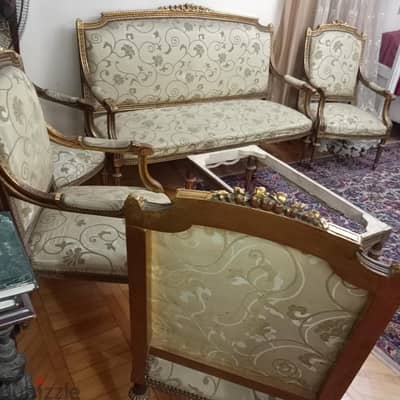 صالون خشب مدهب