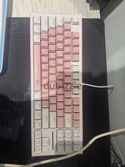 Redragon Mechanical Gaming Keyboard Pink & White