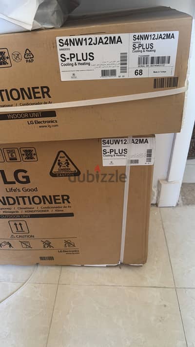 Ac S-plus LG 1.5 inverter بارد ساخن بلازما