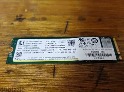 512 GB BC901 SSD NVme New Open without box.