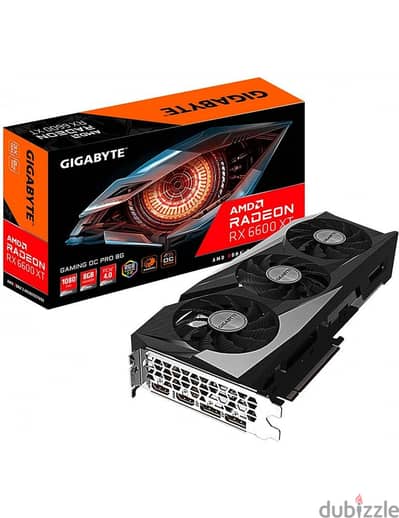 كارت rx 6600xt حالة فوق الممتازة استعمال خفيف جدا