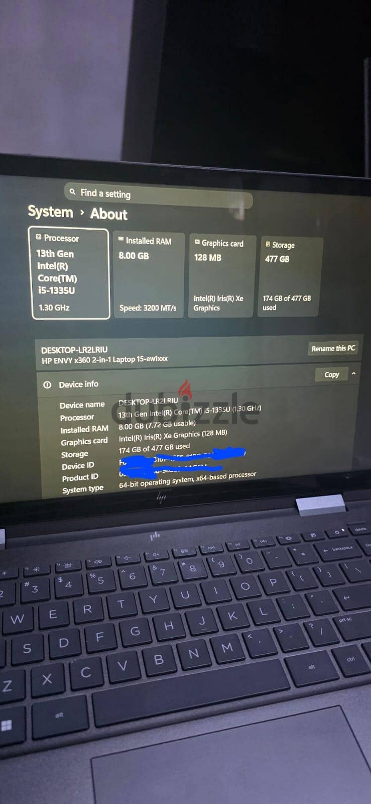 HP Touchscreen laptop 5