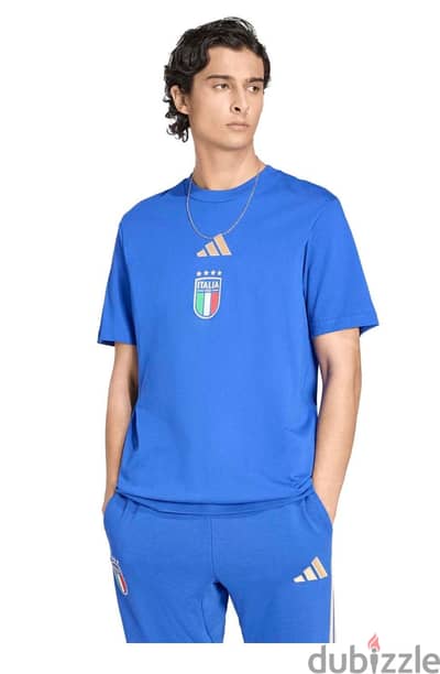 New Original Adidas Italy DNA cotton shirt Size M   اديداس تيشيرت جديد