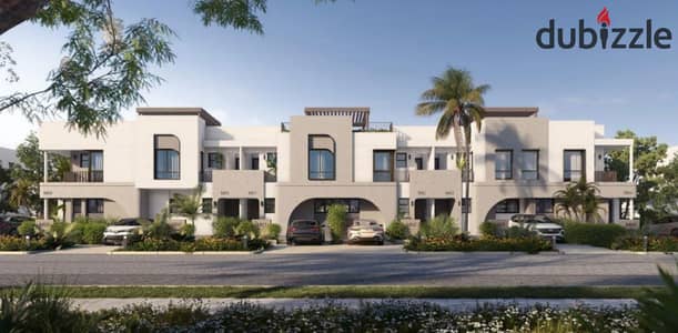 Corner townhouse villa for sale in O West Compound, 6th of October