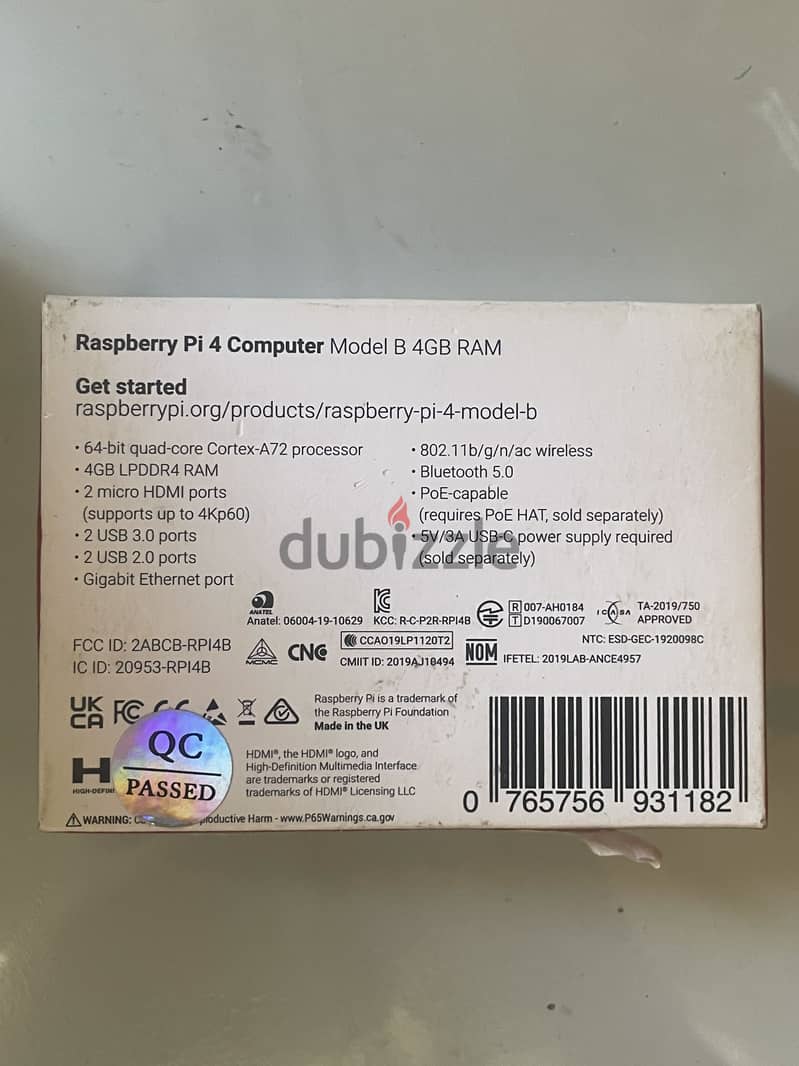 Raspberry pi 4B 1