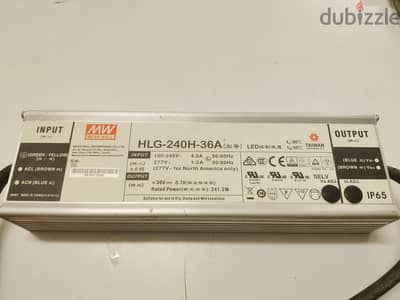 HLG-240H-36A Mean Well LED Power Supply