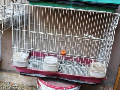 قفص عريض بفاصل بمشتملاتة