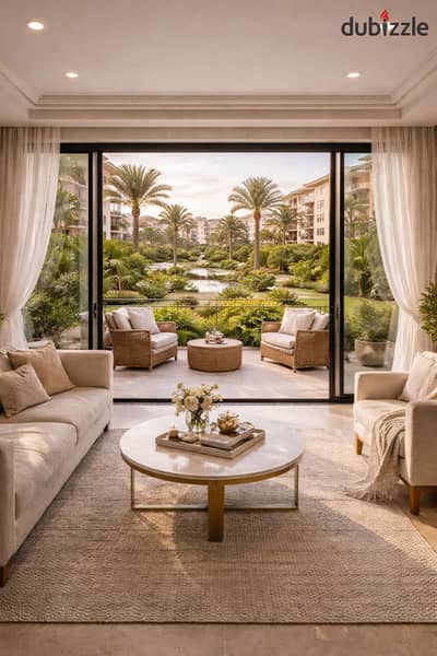 Take advantage of the opportunity now! Apartment for sale at a bargain price with a wonderful view in the most prestigious compound in 6th of October