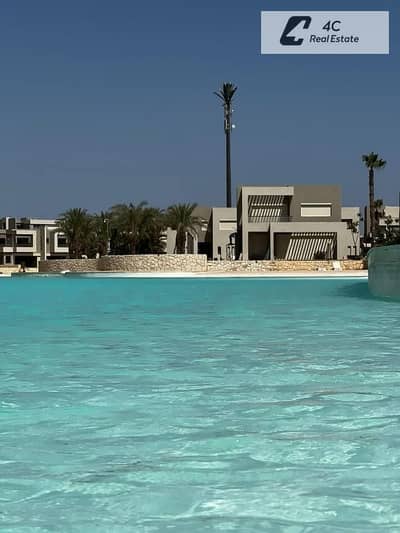 بسعر العقد القديم شاليه ريسيل كورنر Azha - الساحل الشمالي  Direct Lagoon View Landscape View بتقسيمه مميزة جاهزة للمعاينه و الاستلام