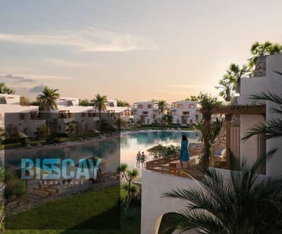 Own a double view chalet with landscaped gardens and a crystal lagoon in Bianchi Elios next to Marassi and Amwaj Imminent delivery and installments